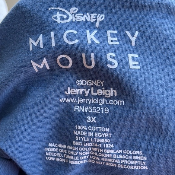 •Disney• Mickey & Minnie Mouse Blue Crop Top - Size 3X - Picture 2 of 7